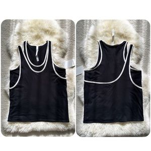 Lululemon LA Double Layer Tank/ Black/ size：8